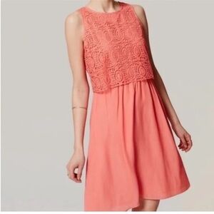 Like New Loft Peach Dress
